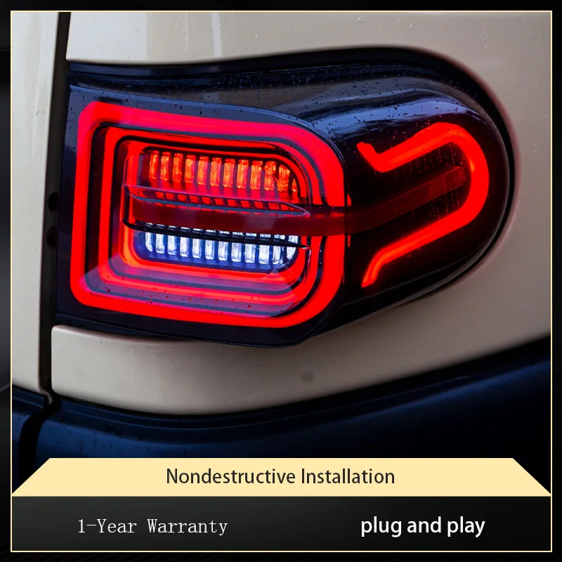Taillights For Toyota FJ Cruiser 2007-2020 DRL Projector Lens LED Bulbs Highlight Tool Dynamic Signal Turn Auto Accessories