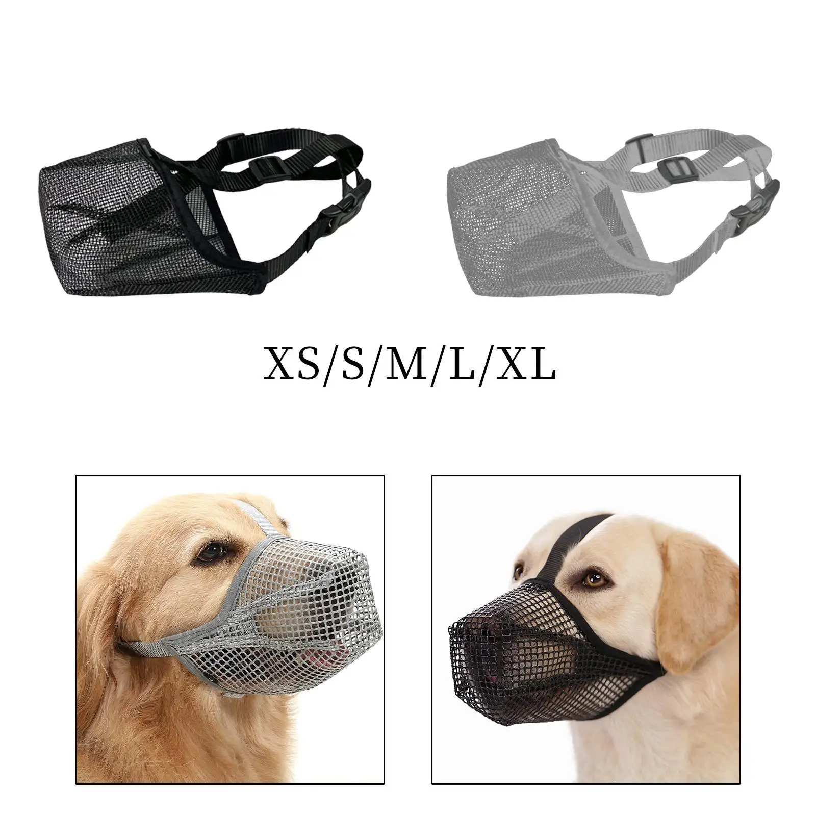 Bozal de malla ajustable para perro – entrenamiento y comportamiento - imagen 2