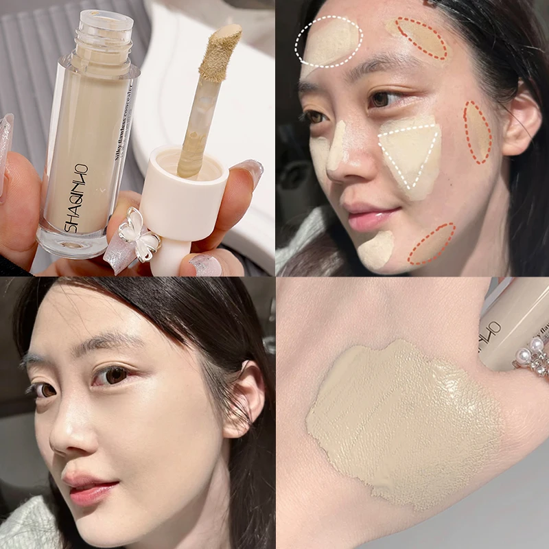 Waterproof Liquid Concealer Stick Oil Control Invisible Pores Dark Circles Foundation Lasting Brightening Facial Makeup Cosmetic