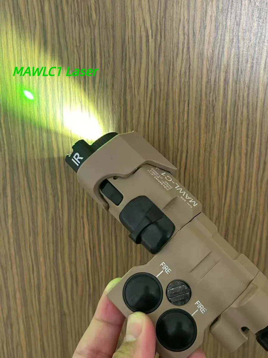 SkyTinne 20mm Rail Nylon Tactical MAWLC1 Red Green Dot Laser Fill Light MAWL FullFunction LED Hunting Weapon Flashlight for 20mm