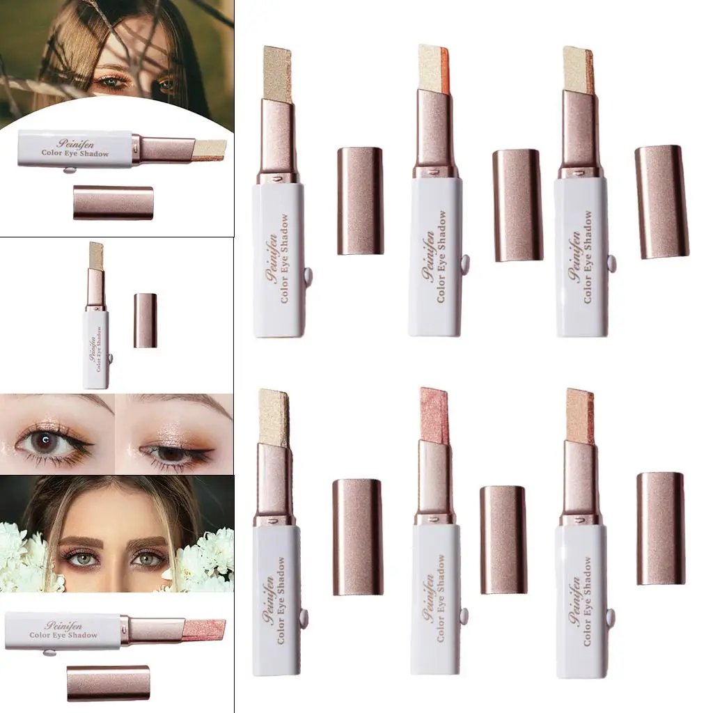 Eye Shadow Stick Adjusable Push Shimmer Lying Silkworm Smooth Waterproof Long-