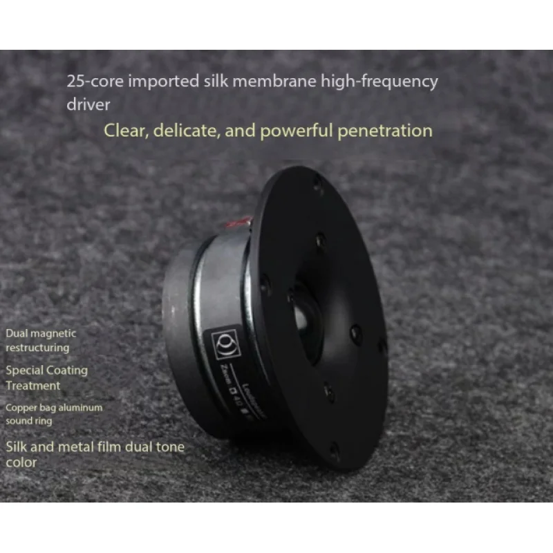 

New 4" Silk Dome Tweeter Speaker For Bookshelf Speakers Audiophile Treble Unit Ruifan Q Brand RF-104M