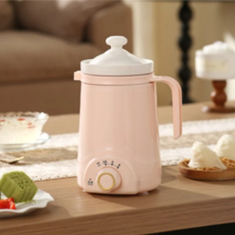 Taza calefactora termo inteligente, olla eléctrica portátil con cuenco de cerámica, multifunción para cocinar guisar y té de hierbas