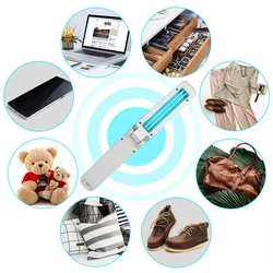 Portable 254nm UV Lamp 3W Disinfection Handheld Light For Room Disinfecting Waterproof Foldable Household USB Charging LED UVC