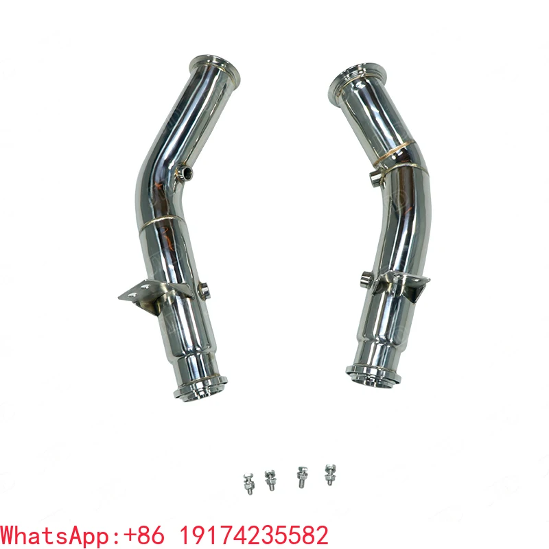 

High Performance Exh-aust Straight Without Heat Shield Downpipe for C43 C450 AMG W205 Left Hand Drive Down Pipe