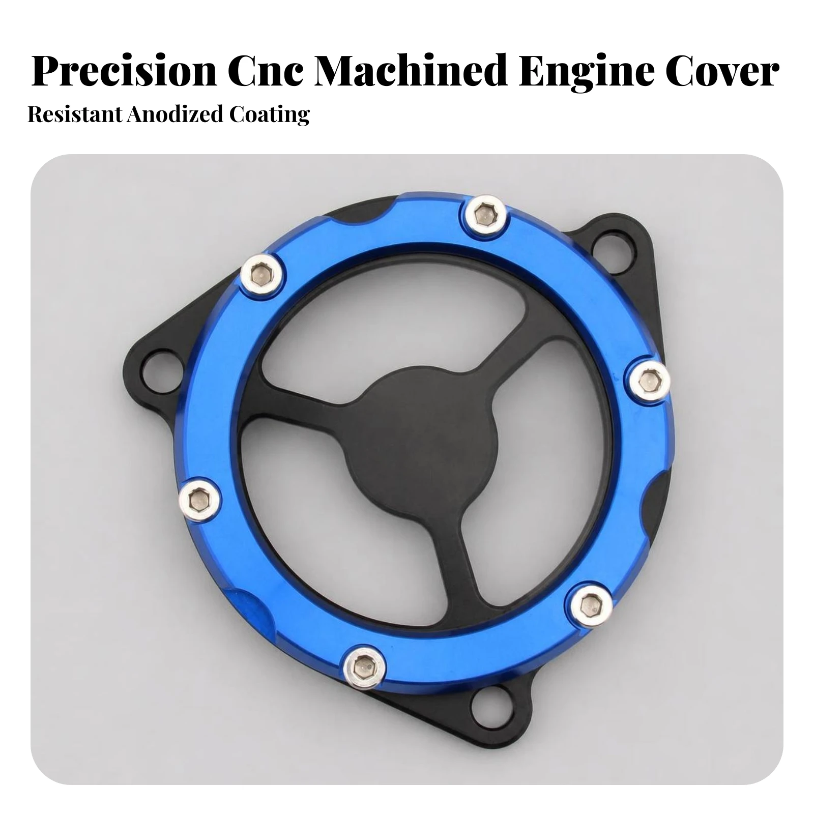 Motorcycle Engine Cover Guard CNC Aluminum Motorcycle Engine Guard with Backing Plate Fashionable Easy to Match