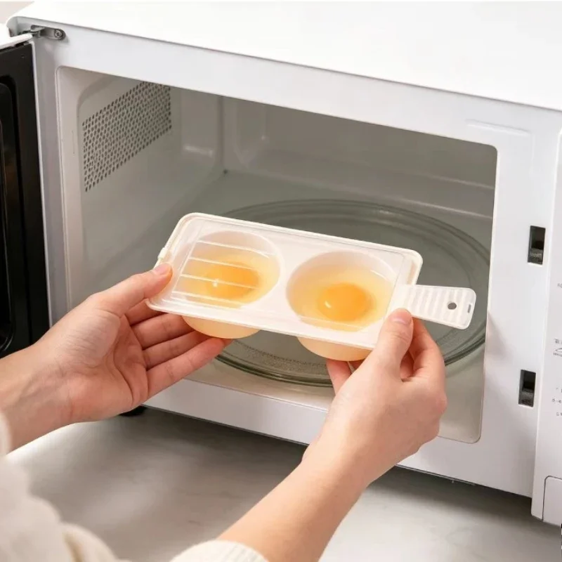 Multi-Purpose Microwave Egg Cooker Bowl Steamed Fried Soft Boiled Egg Mold Practical Kitchen Tool