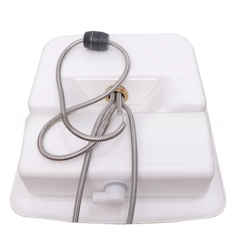 RV water basin, embedded acrylic folding wash basin, bathroom folding water basin, can pull faucet