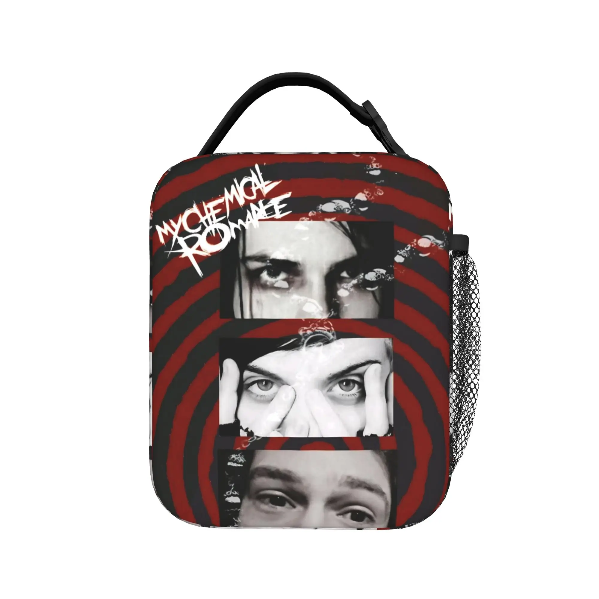 

Сумка для обеда MCR My Chemical Romance Band для девочек и мальчиков, дорожная сумка для обеда с графическим рисунком, удобная сумка-холодильник Kawaii из оксфордской ткани