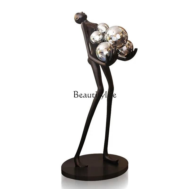 

Character ball designer creative modern hotel lobby living room decoration ornament bedroom home accessories