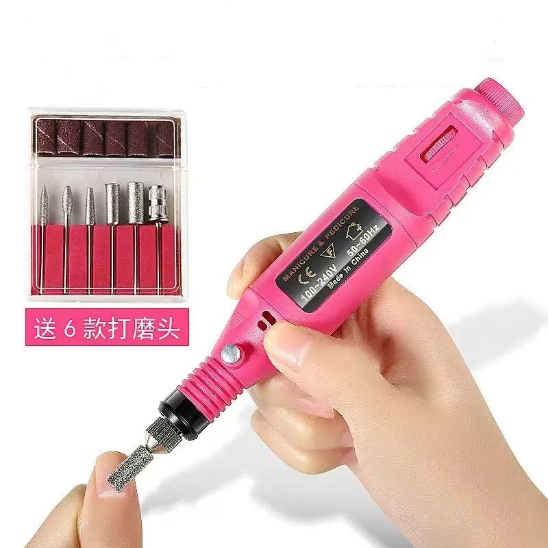 

Professional Electric Nail Drill Machine Manicure Pedicure Kit Nail Art Equipment Portable Nail Grinder Cutter for Acrylic Nails