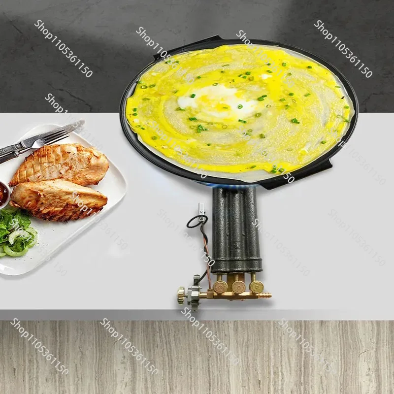 Restaurant Hotel High-quality Manual Ignition Big Three-ring High-fire Stove Energy-saving Kitchen Gas Stove