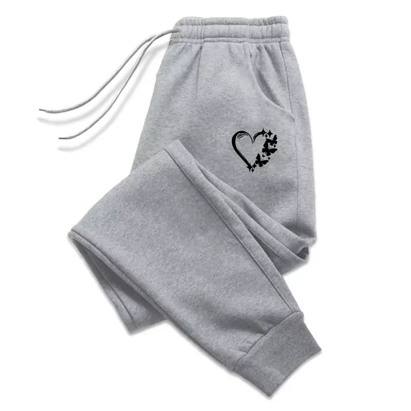 

2025 Heart Printing Man Sweatpants Daily Casual Fashion Trousers Sports Jogging Sweat Pants Outdoors Street Hot Sale Pants