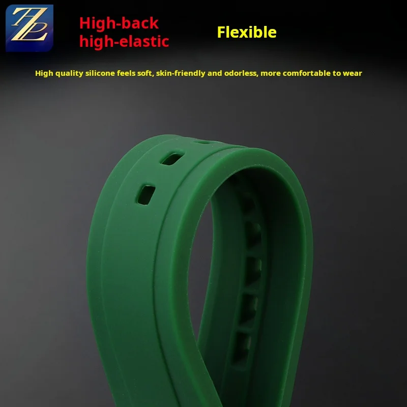 Curved end Silicone orange Watch strap Men 22mm For Mido New Multifort TV M049.526 M049 Metal buckle soft Replacement WatchBand