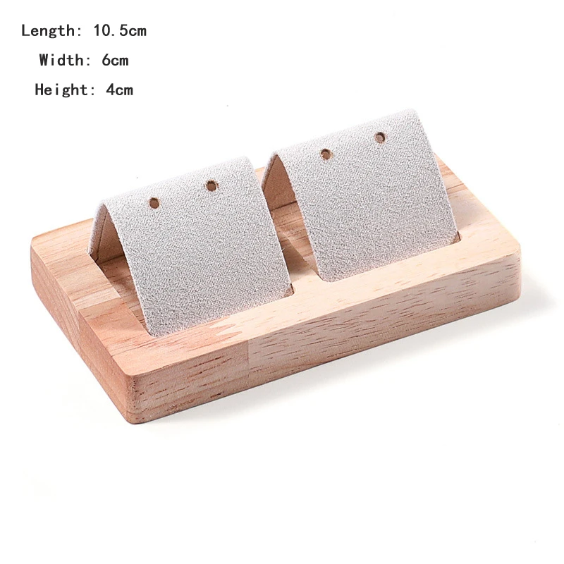 Bamboo Wood Earrings Display Stand for DIY