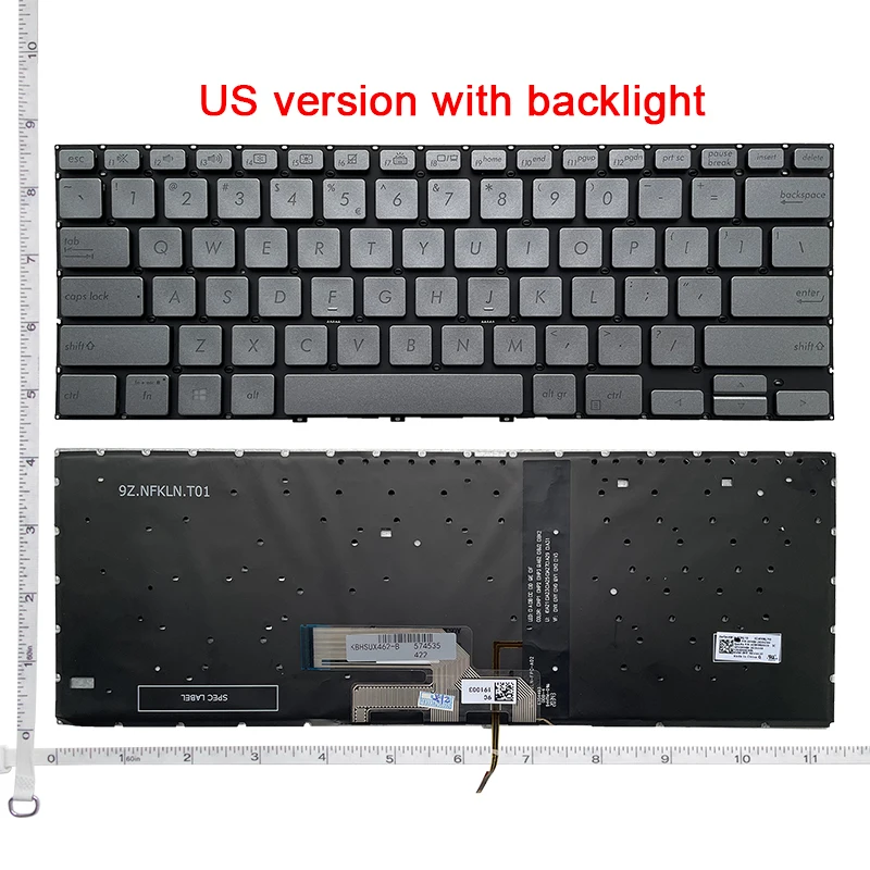 

US NEW keyboard For ASUS ZenBook flip 14 UX462 UX462D UX462DA UX462F UX462FA UM462 English laptop