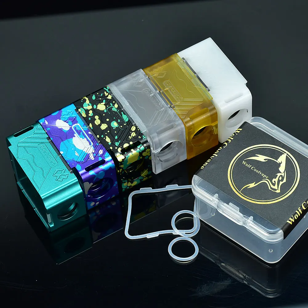 Wolfcoolvape Style Mission XV Space POD Boro TANK อะลูมินัมอัลลอย Boro TANK สำหรับ sxk bb/billet AIO BOX Mod Kit