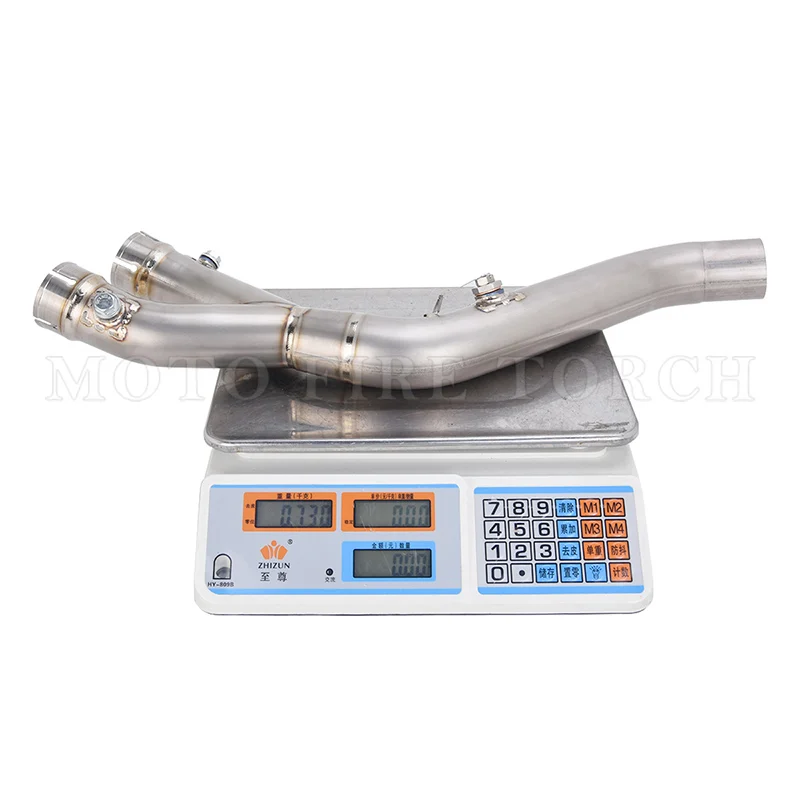 Motorcycle Exhaust System Escape Modified Muffler Titanium Alloy Link Pipe For YAMAHA YZF-R1 R1M MT10 2015 - 2023 2024 2025 2026