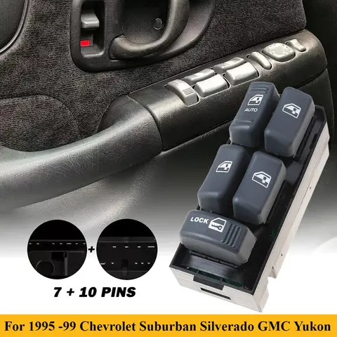 For 1995 -99 Chevrolet Suburban Silverado GMC Yukon Window Power Switch 15151360