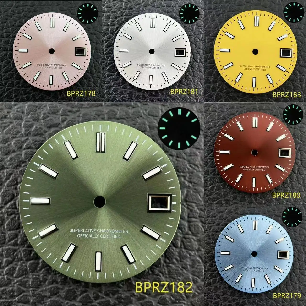 28.5mm Date Black S Logo Dial Bestseller green Light S nh dial 35 dial Movement Improved s Watch Accessories 29mm s logo dial