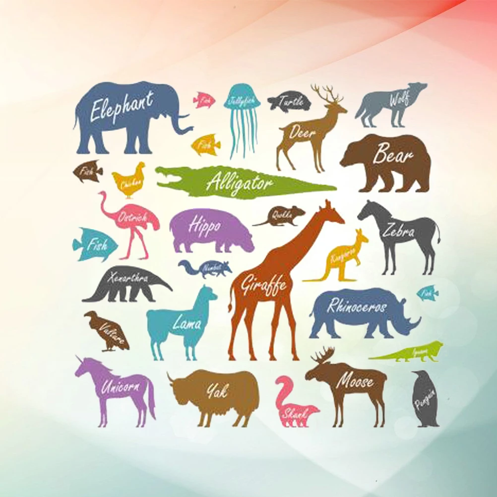 

Removable Wall Stickers Decal Applique Easy Apply Cartoon Decor for Kids Nursery Bedroom Living Room Furniture Glass