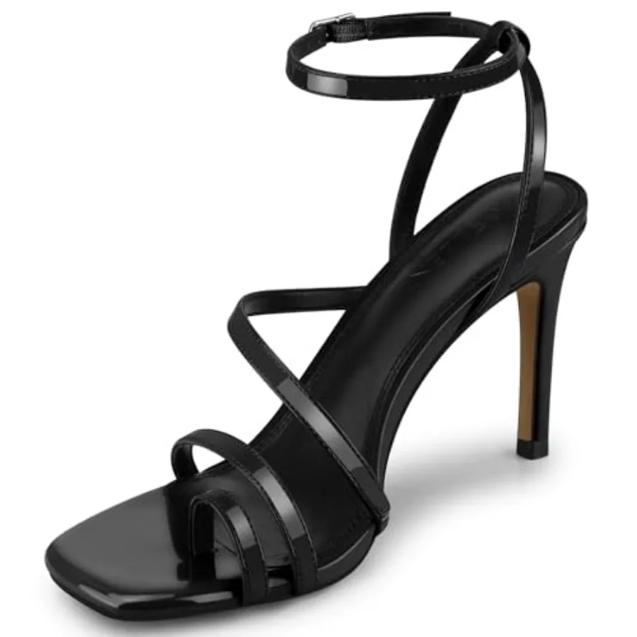 CELLENZ Strappy Women High Heels: Open Toe 2026 Stiletto Heel, Dress Office Formal Graduation Shoes Sexy Prom Dance Wedding Pum