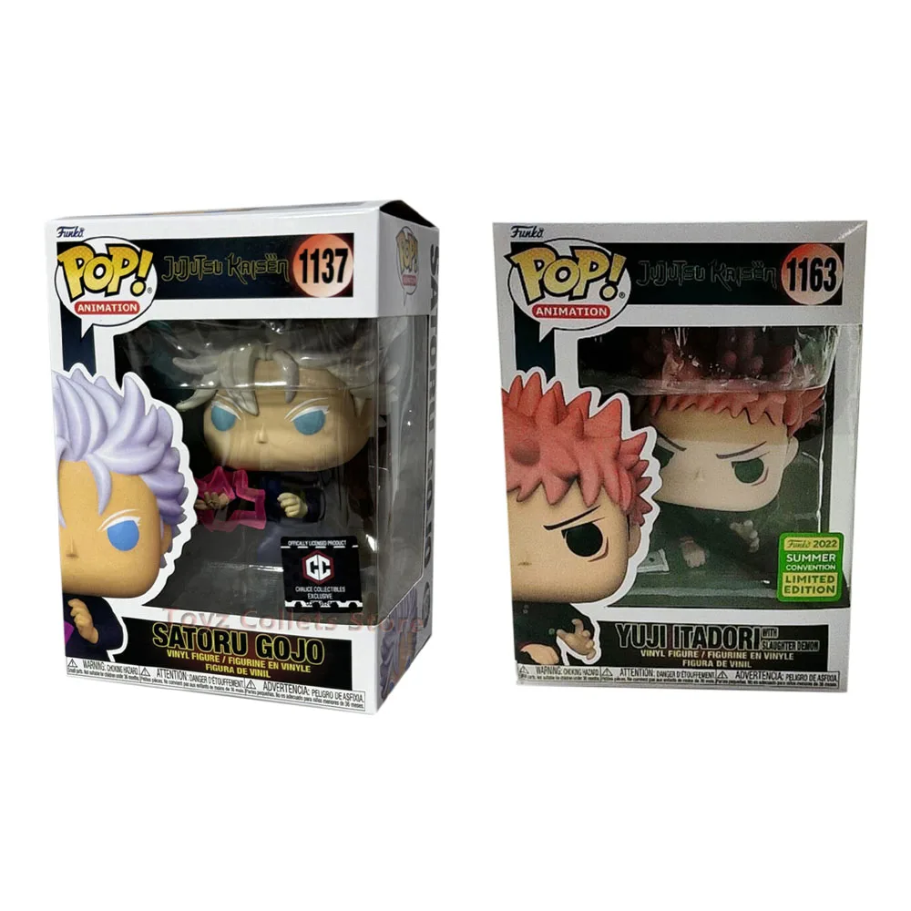 Funkos de animación de Jujutsu Kaisen: Satoru Gojo # 1137 Yuji Itadori # 1163 Figuras de Acción Coleccionables, Muñecos, Regalos para Niños