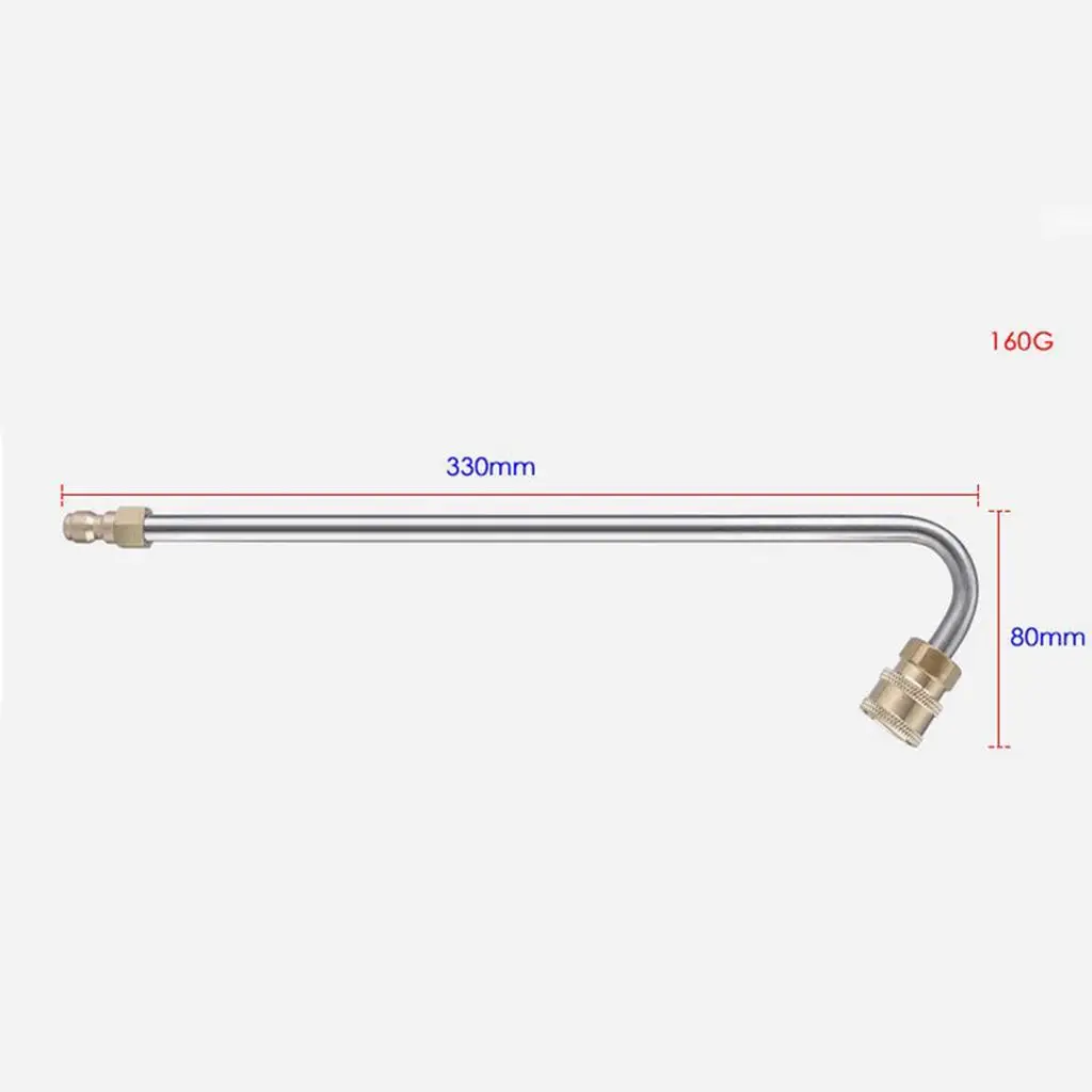 Car Washer Jet Lance Extension Pole Quick Connect Brass Stainless Steel Wand for Engine Bay Cleaning Parts