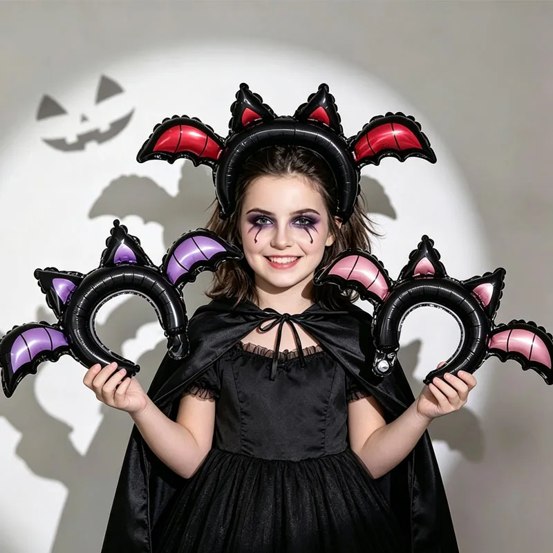 15 Halloween Bats with Balloons on Their Heads, Balloons, Halloween Balloons, Birthday Party Decorations, Party Balloons, Wedding Props, Party Favors, Ideal for Birthday Parties, Halloween Parties