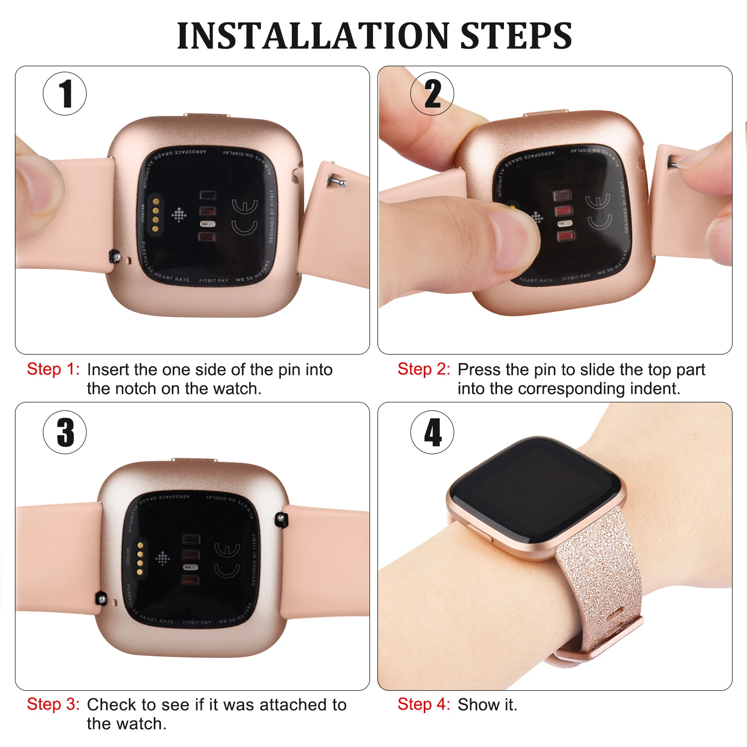 Replacement Bracelet Strap For Fitbit Versa 2 Versa 1 Lite Band Watchband For Fitbit Versa 2 Versa Lite Wristband Accessory