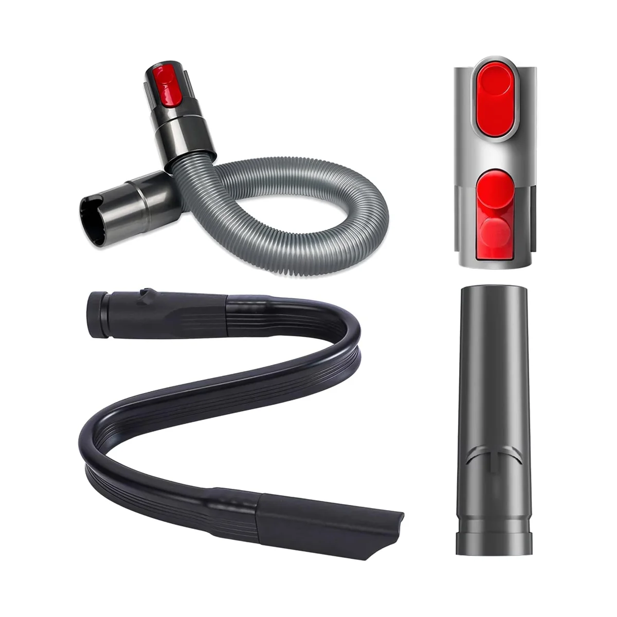 

A06P-Accessories for Dyson V7 V8 V10 V11 V15 Vacuum Cleaner, Vacuum Cleaner Attachment for Dyson Hose Crevice Nozzle Adapters