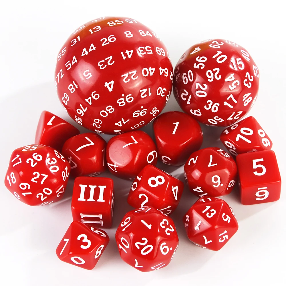 Polyedrisches Würfelset DND-Würfel POP D3-D100 Acrylwürfel-Sets 15-teilig als Geschenk DND-Spiel RPG Brettspielzubehör – Detail 7