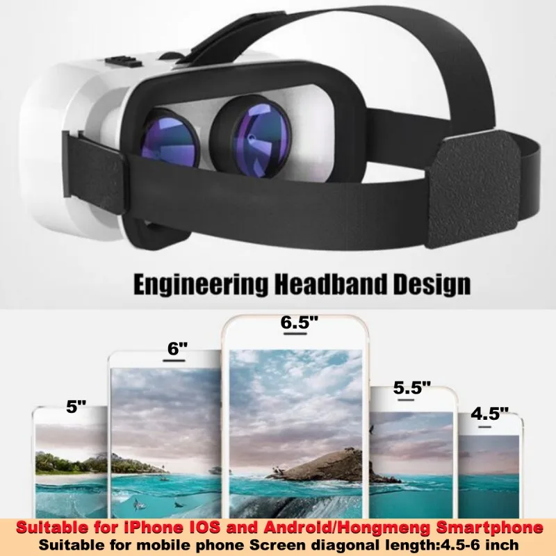 G05 mini vr brille imax 3d filme virtual-reality brille google karton vr helm für 4,5-6 \