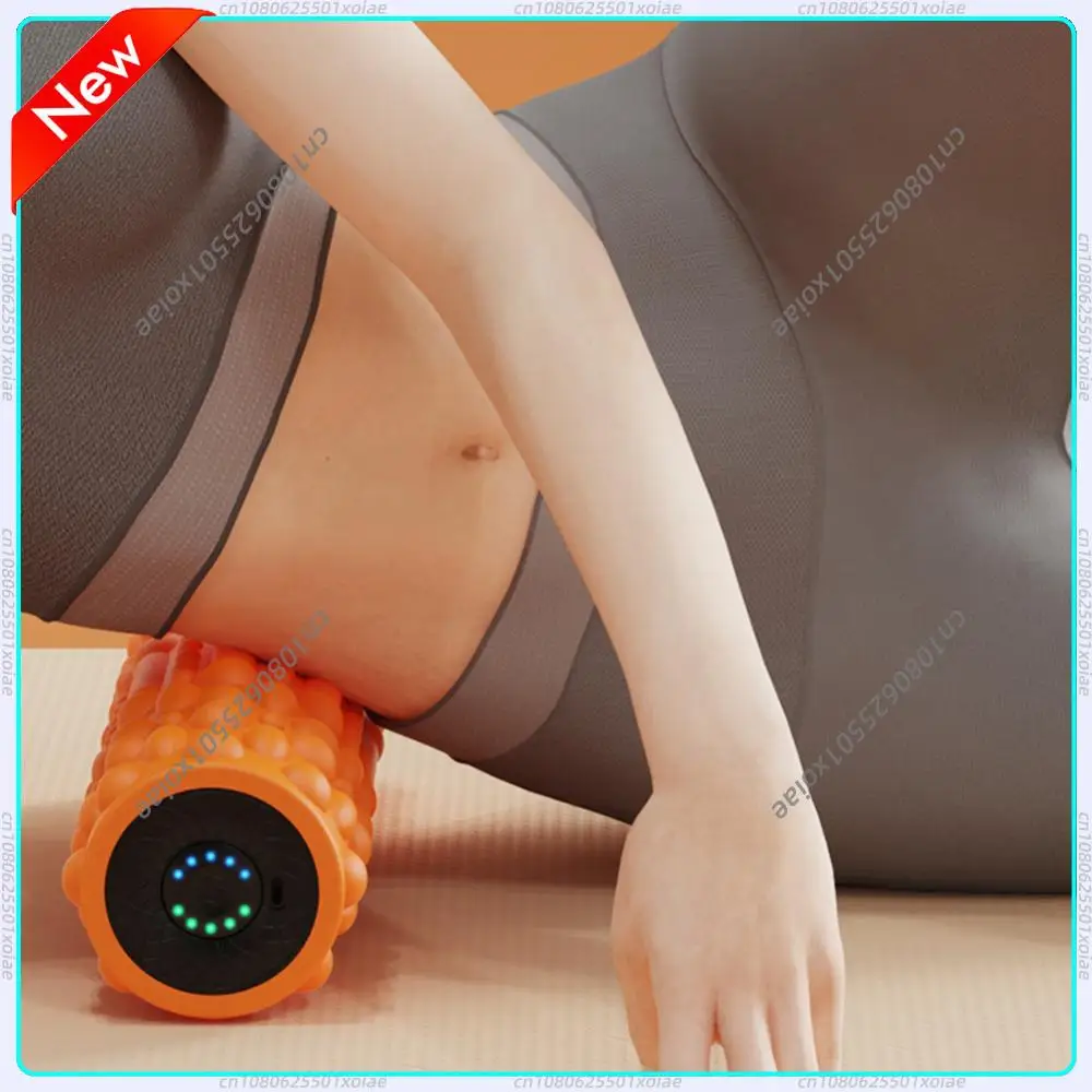 

Электрический вибромассажный ролик для йоги и пилатеса, перезаряжаемый, 5 режимов, для массажа мышц и тканей