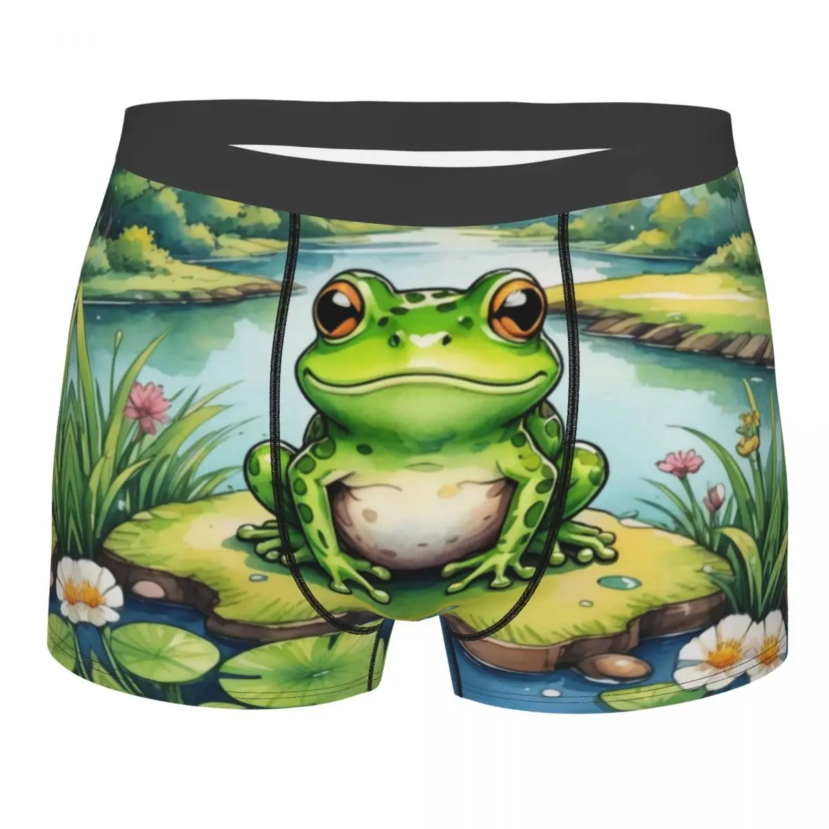 

Мужское нижнее белье на заказ Cool Happy Frog, трусы-боксеры, мягкие шорты, трусы