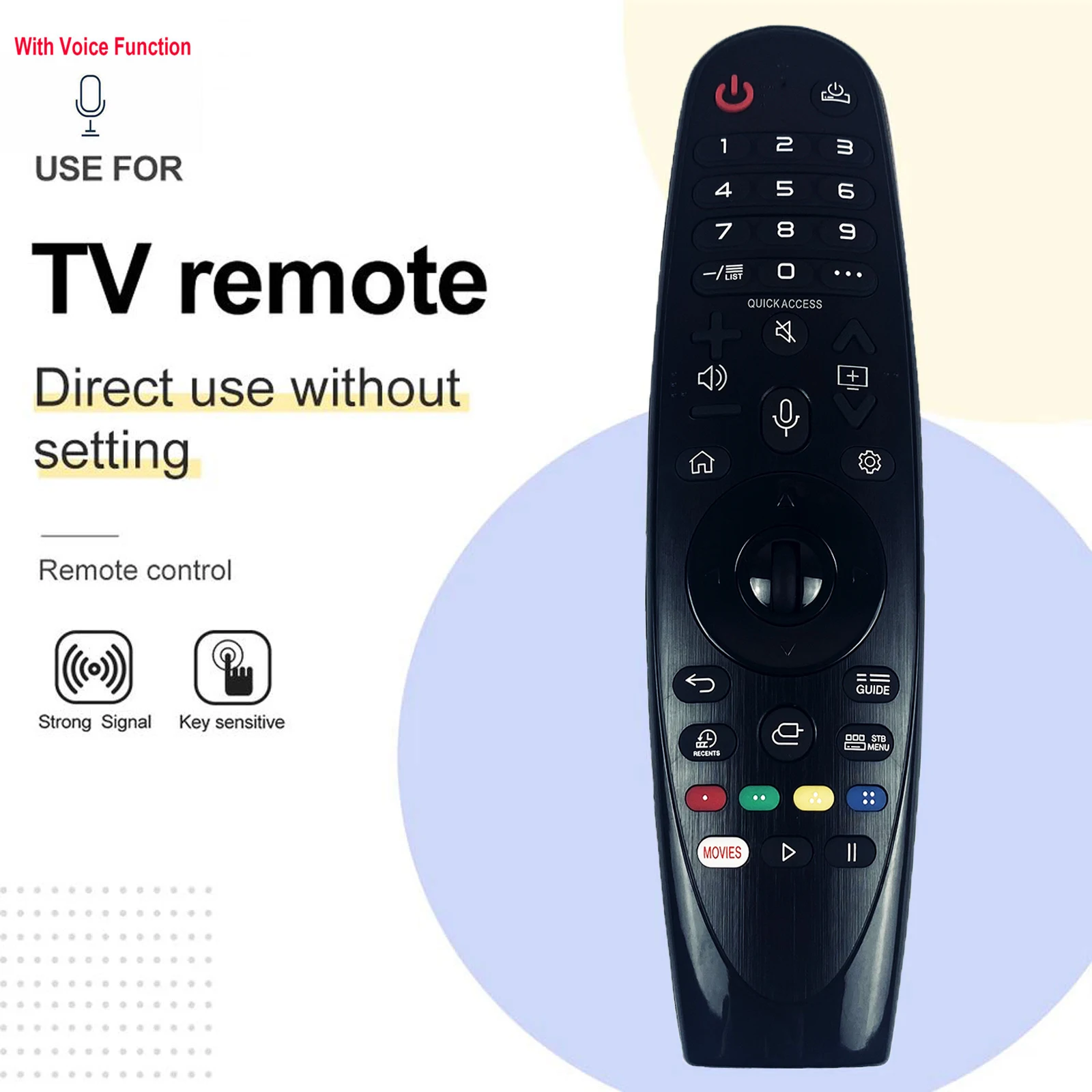 AN-MR19BA New Voice Magic Remote Control for L 2019 Smart 4K UHD OLED TV Fit 43UM7340 43UM7400 43UM7600 49SM8100 55SM8100PTA W9