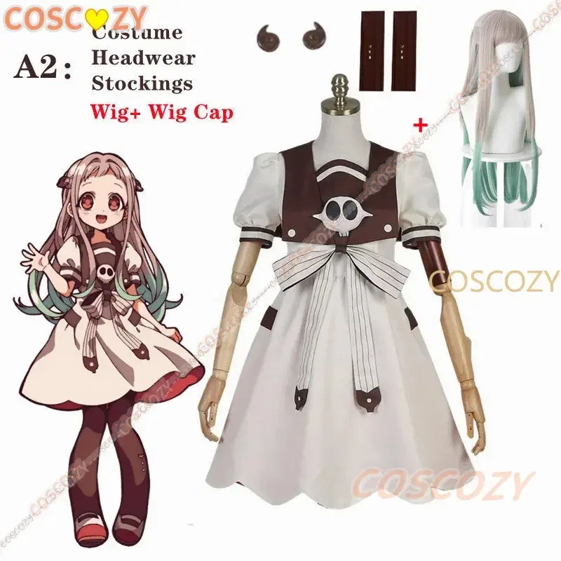 Disfraz de Anime Jibaku Shounen Hanako-kun Yashiro Nene para mujer y niña, nueva idea de Cosplay, vestido de fiesta para verano