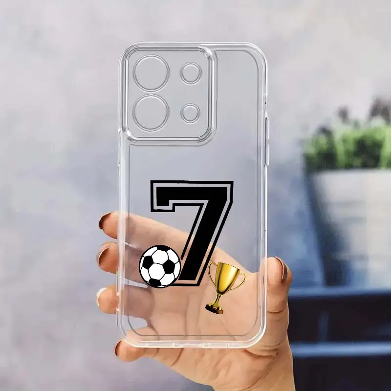 

Creative football style pattern Phone Case For Xiaomi Redmi 10 11 K30 K40 K50 K60 Pro Prime Plus Ultra Zoom 5G TPU Transparent