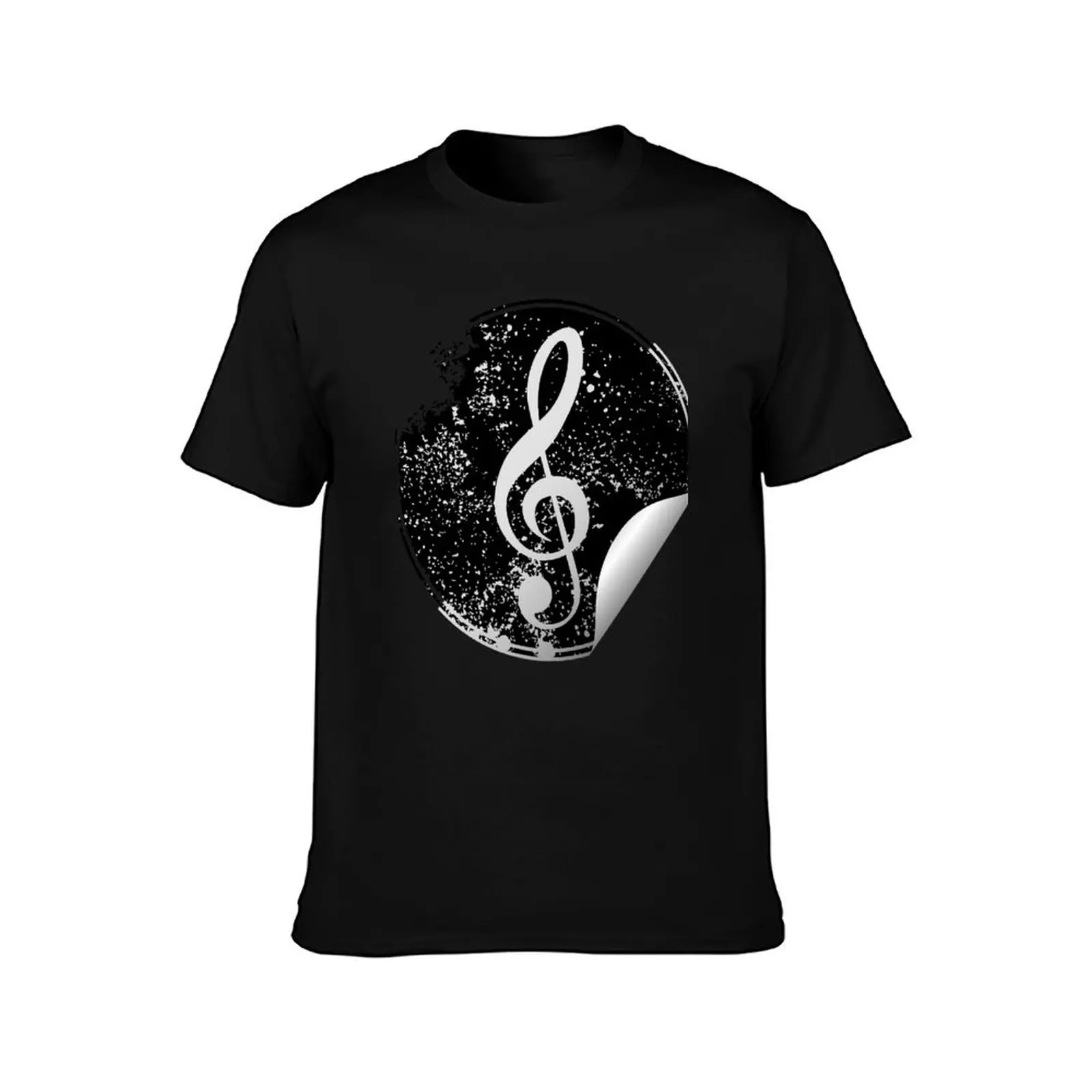 Musical clef T-Shirt Fashion Pattern Printed Tee Shirt T-Shirt
