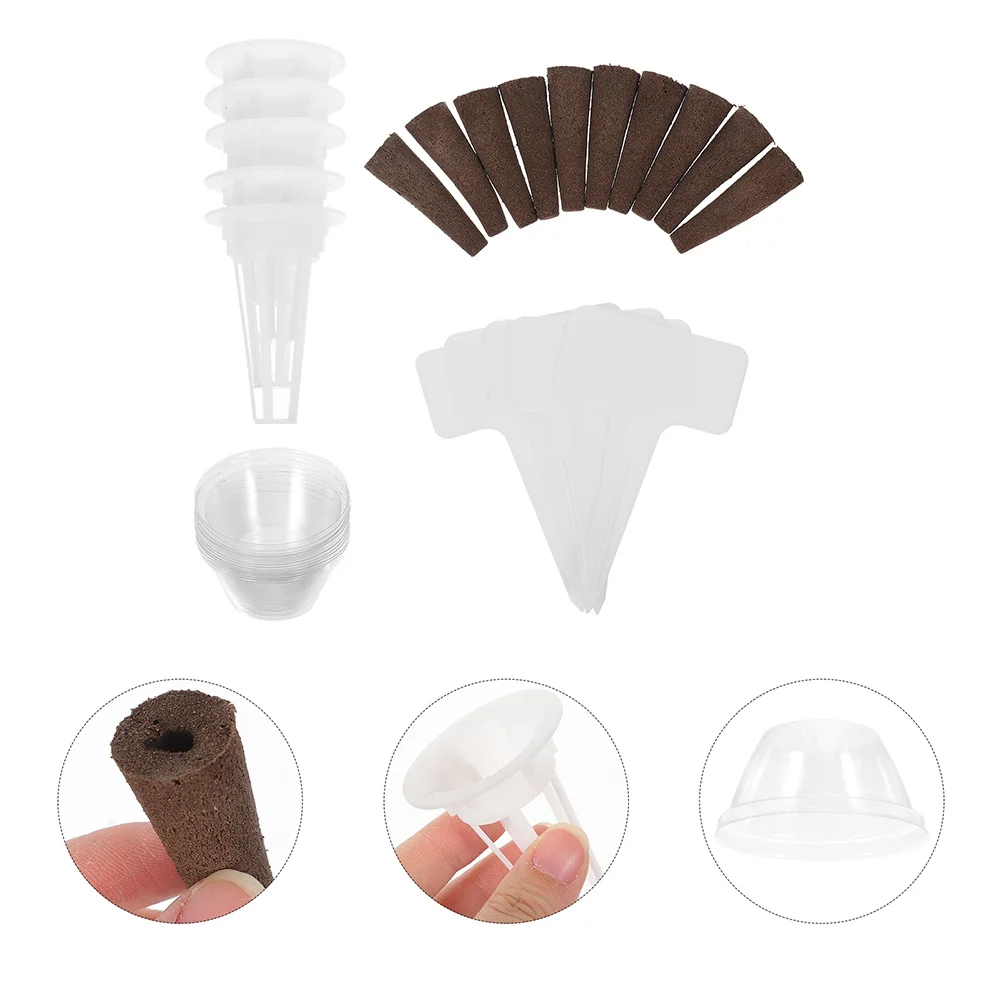 1 Set Hydrokultur-Anbau-Wachstumsschwämme, Startertöpfe zum Pflanzen, Micro-Indoor-Hydrokultursystem, Netztöpfe, Gartenkorb