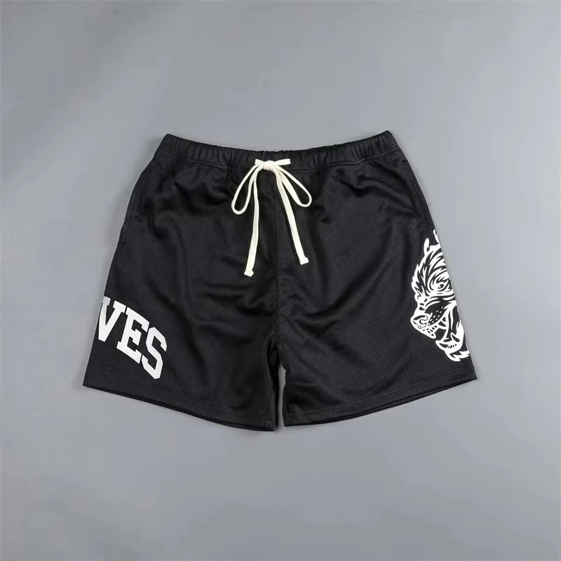 

2025 Fashion Men Sports Shorts High Quality Beach Casual Fitness Shorts Pants Men Clothing Mesh Breathable Summer Running Shorts