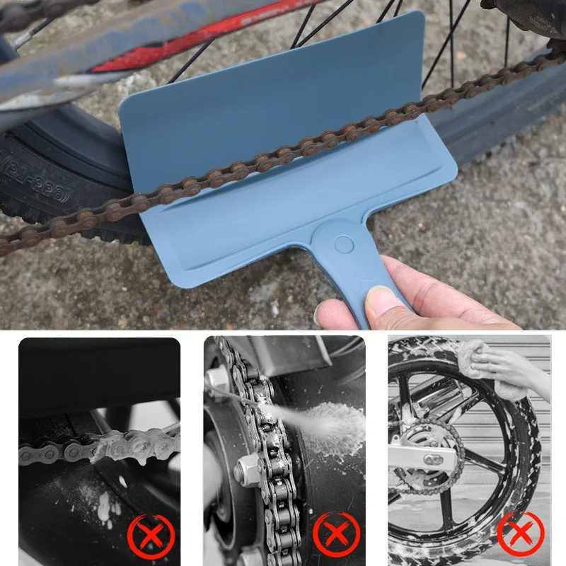 مجموعة أدوات تخزين الزيت لتنظيف سلسلة الدراجات النارية ملحقات التنظيف 2Tapas سلسلة الدراجات أداة تنظيف الزيت المقاومة لرذاذ الماء #4