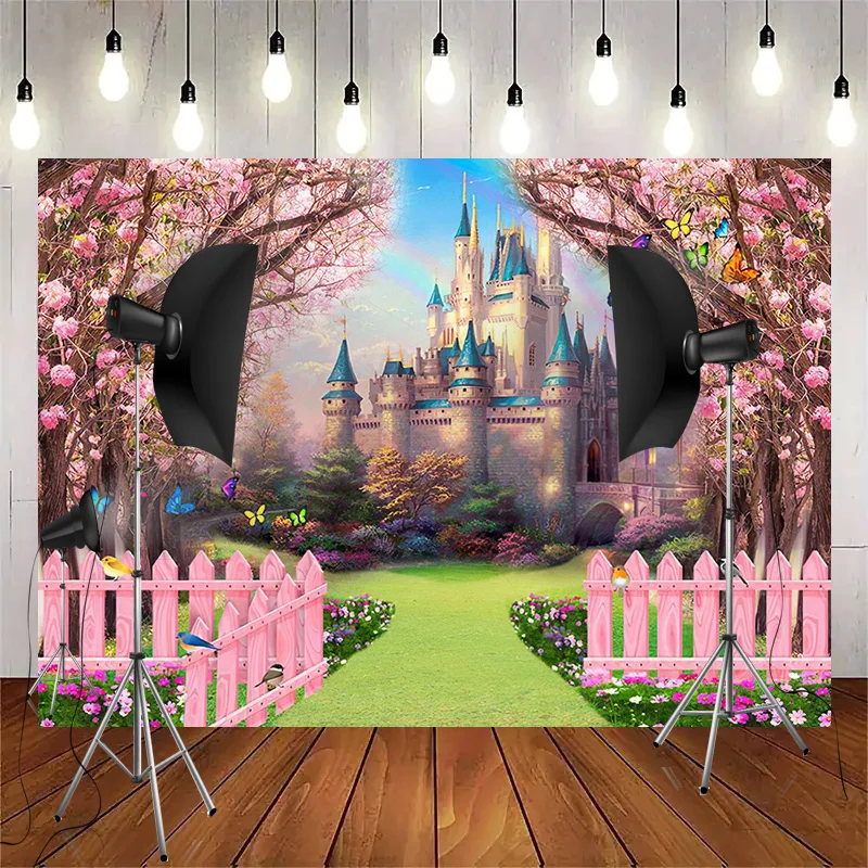 Newborn 1st Birthday Party Hundred days Photography Backdrops Props Cartoon Animals Baby Shower Photo Studio Background WP-01