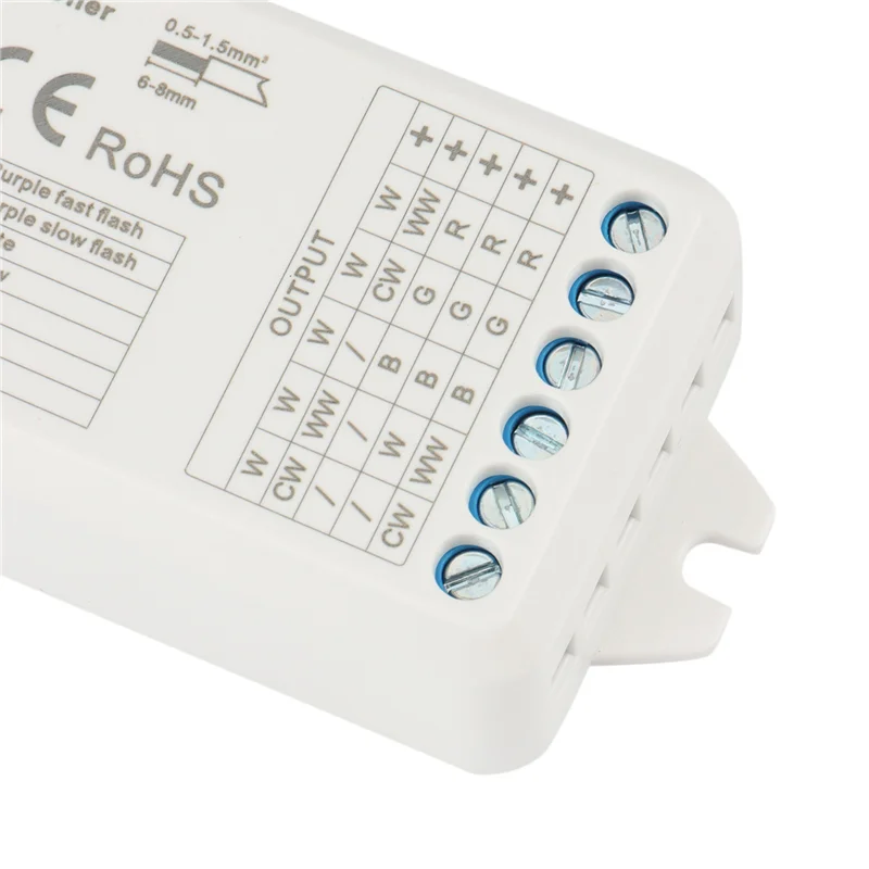 

JABS-4X Светодиодный контроллер Tuya 5 в 1, диммер CCT RGB RGBW RGBWW RGBCCT, лента Smart Life, Wi-Fi, 2,4G, радиочастотный пульт дистанционного управления 12-24 В