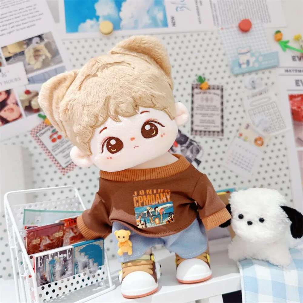 

1 set Hoodie 20cm Cotton Doll Clothes Shorts Fashion Cotton Doll's Clothes Mini White Plush Doll Clothes Doll Accessories