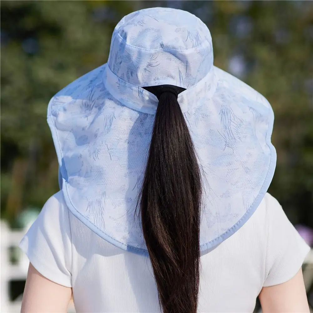 Summer UV Protection Women's Sun Hat Lightweight Riding Sports Tea Picking Cap Multifunctional Beach Hat for Women