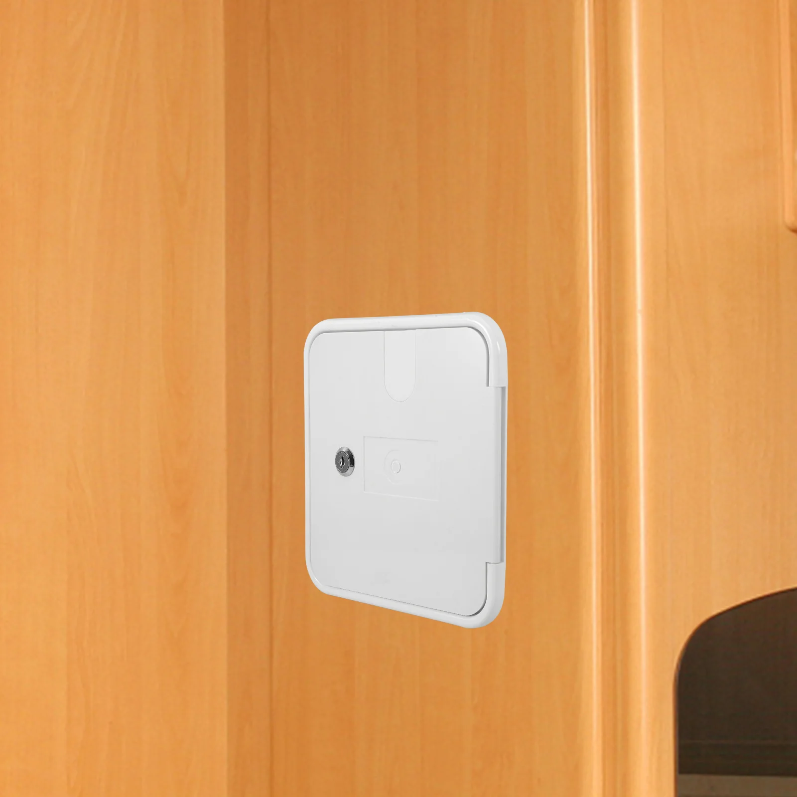 

Rv Electrical Access Door with Mounting Screws Power Cord Hatch for Travel Trailer Secure Fit Sleek Design Rv Conversion