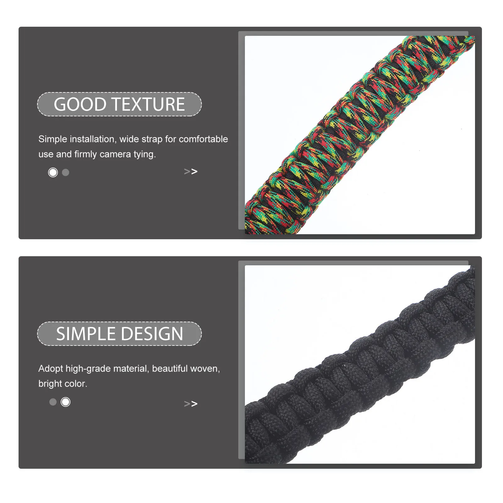 

Adjustable Elastic Camera Sling Strap Outdoor Travel Neck Shoulder Belt Durable High-Grade Material Bright Color Comfortable