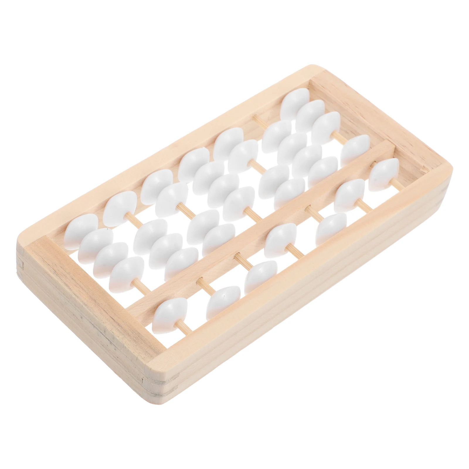 

Wooden Abacus Birthday Toy for Baby Photos Kids Toys White Pearl Prop Grab Boho Toddler Decor Educational Bead Child