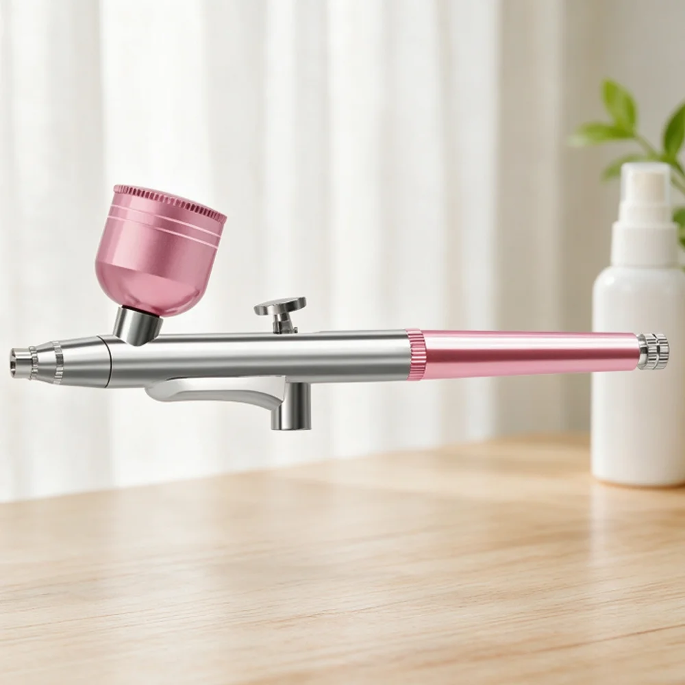 Pistola de Pulverização Airbrush Portátil de Ação Simples com Bicos de 0.3mm para Modelismo, Decoração de Bolos, Unhas, Pintura Automotiva e Jato de Tinta para Beleza